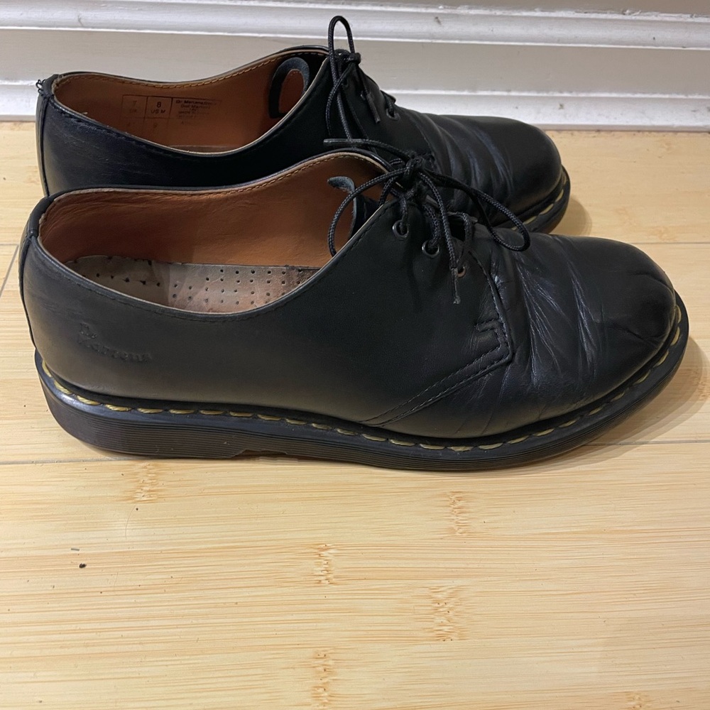 Dr. Martens 1461 Black Leather Oxfords size men’s 8/womens 9‎